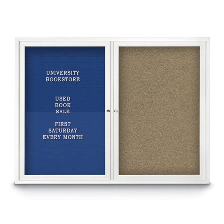 United Visual Products Corkboard, Pearl/Gold, 36" x 36" UV436H-GOLD-PEARL